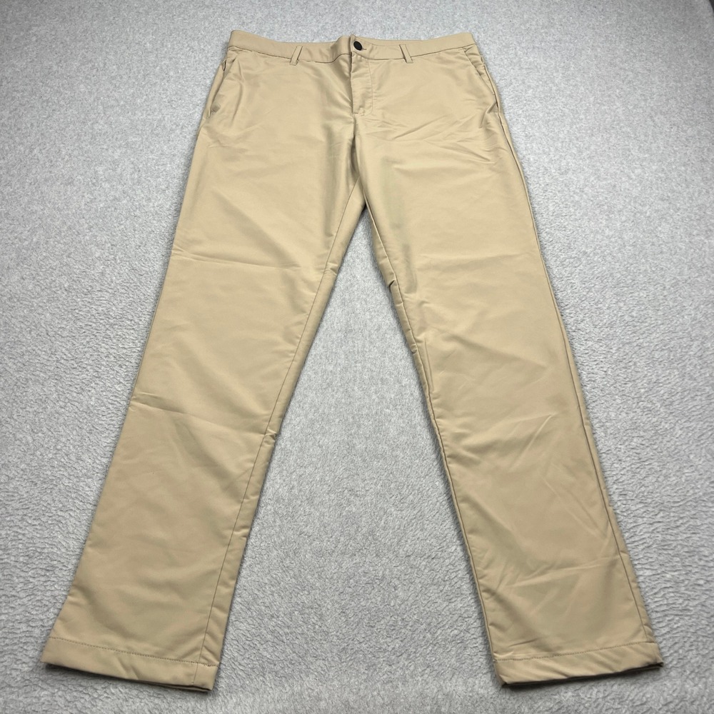 Banana Republic Pants Mens 36x34 Tan Straight Leg Stretch Tech Flat Front Chino